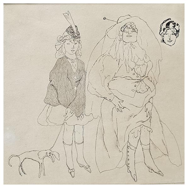 Madame et sa fille by Jules Pascin, 1905
